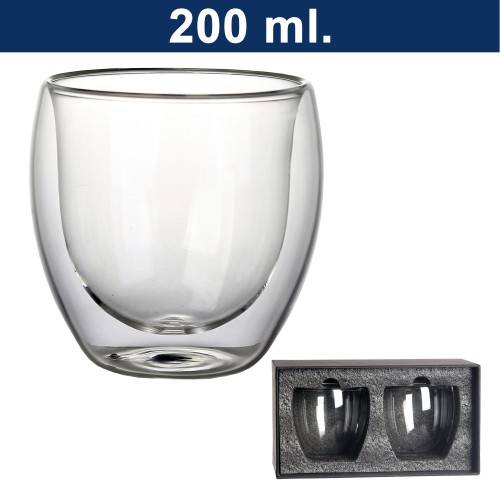 Vaso Vidrio Doble Pared SET M5