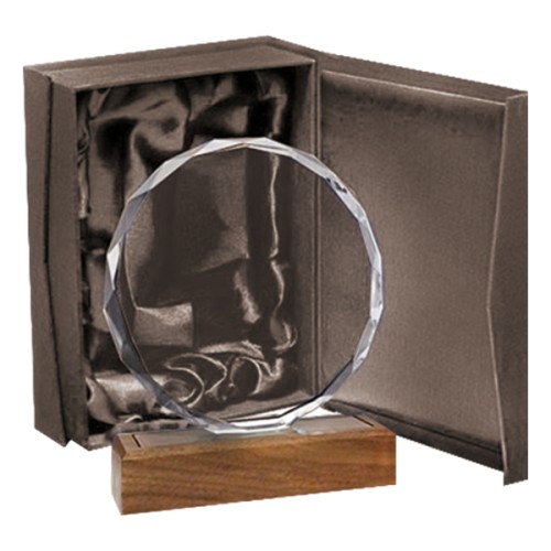 Galvano Cristal Base de Madera BLAS 51