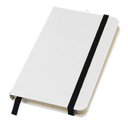 Cuaderno - Libreta Tapa Simil Cuero PU White N35