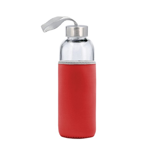 Botella Vidrio con Funda M28