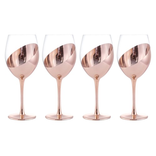Set de 4 Copas de Vino ENCOBRIZADO M87