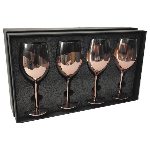 Set de 4 Copas de Vino ENCOBRIZADO M87