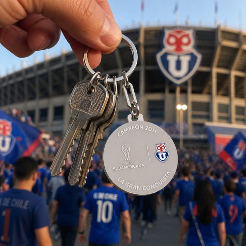 Llavero Metálico Universidad de Chile Sudamericana