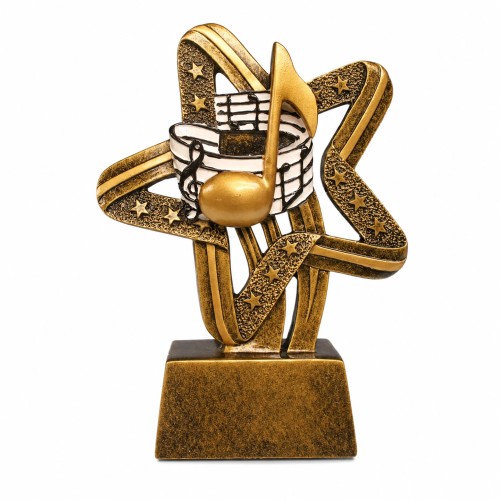Trofeo Resina Nota Musical Estrella MIC 30