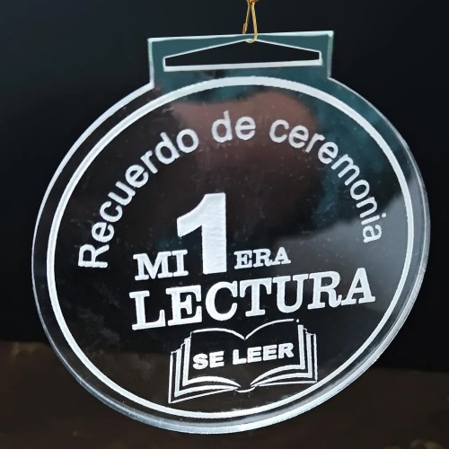 Medalla Acrílico MD 150 Transparente