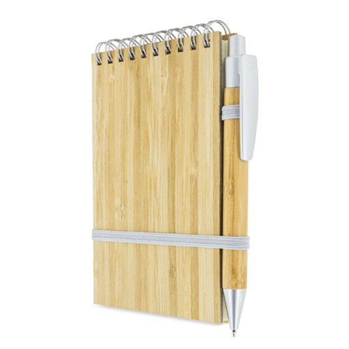 Cuaderno - Libreta Tapa Bamboo con Bolígrafo N29