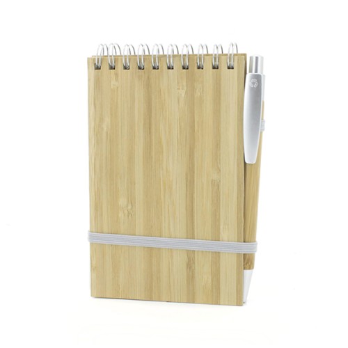 Cuaderno - Libreta Tapa Bamboo con Bolígrafo N29