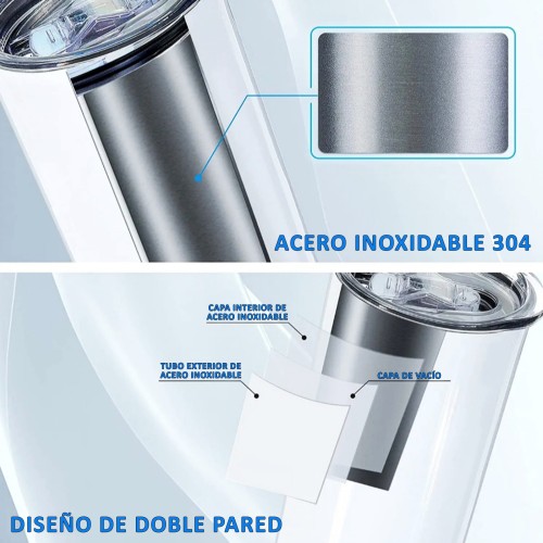 Mug Acero Inoxidable Sublimable Skinny M156