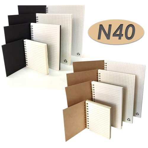 Cuaderno - Libreta Tapa Cartón Ecológico Compost N40