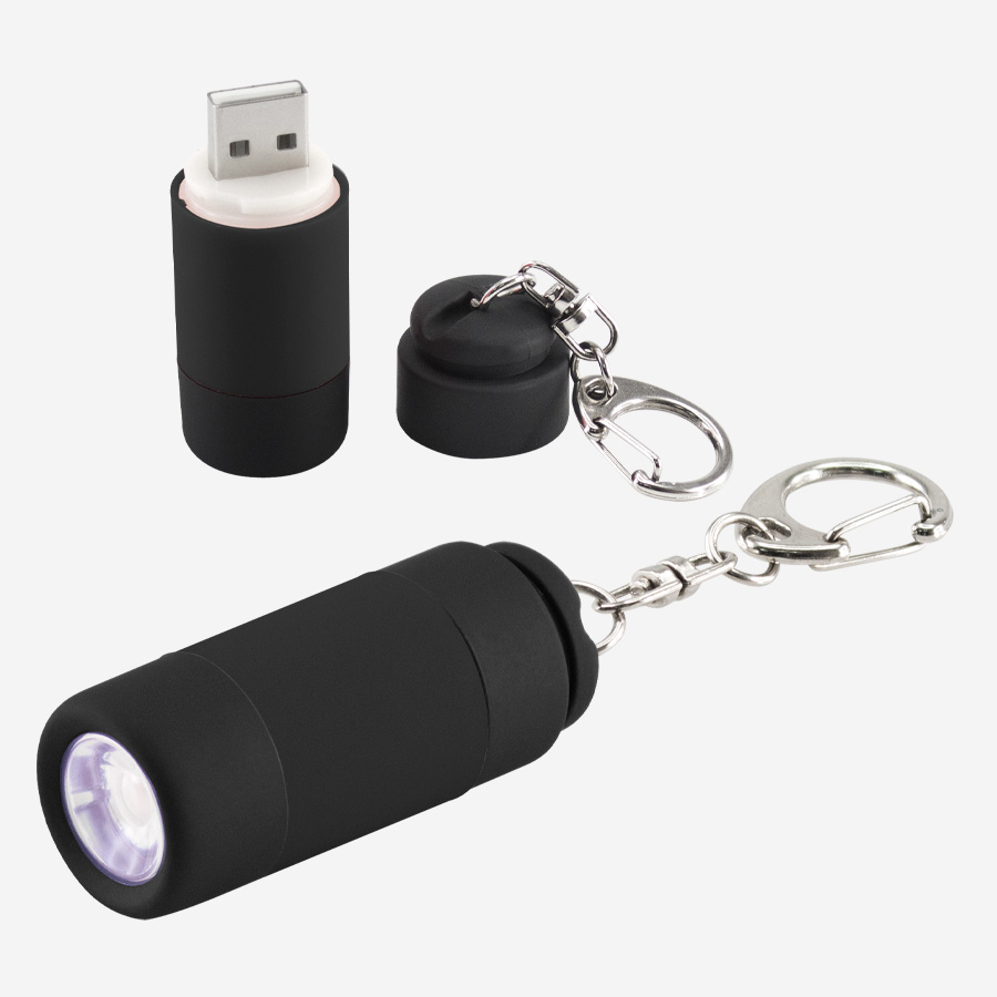 Llavero-Linterna LED Cargador USB