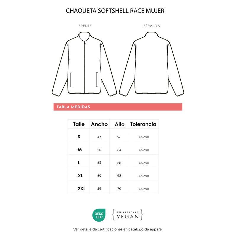 Chaqueta Softshell Race Mujer