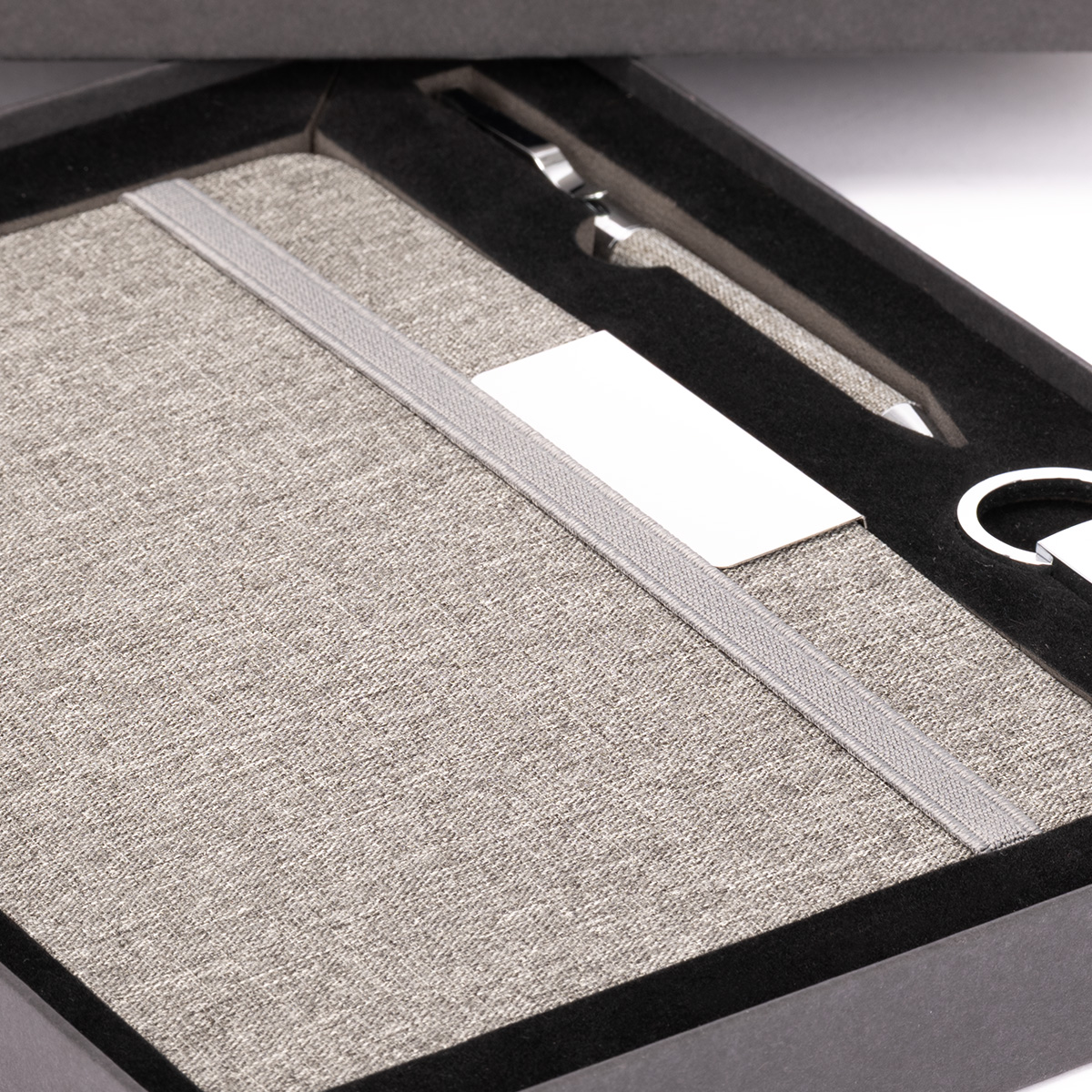 Set PARATY: Libreta de Notas, Bolígrafo y Llavero