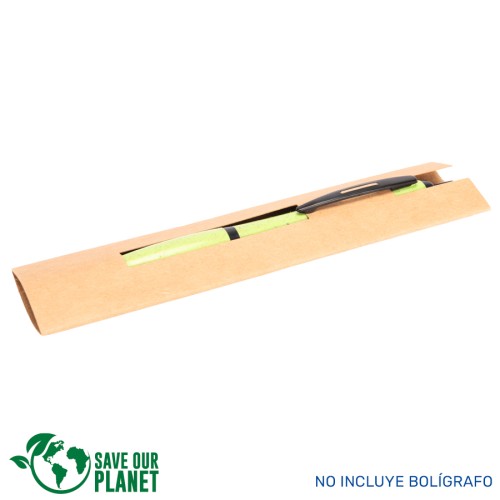 Estuche Porta-Lápiz o Bolígrafo, en cartón reciclado.