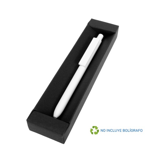 Estuche Porta-Lápiz o Bolígrafo, en cartón negro.