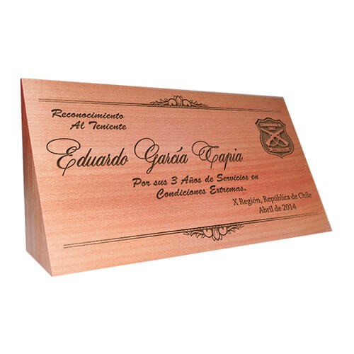 Galvano Madera Cuña Raulí Horizontal