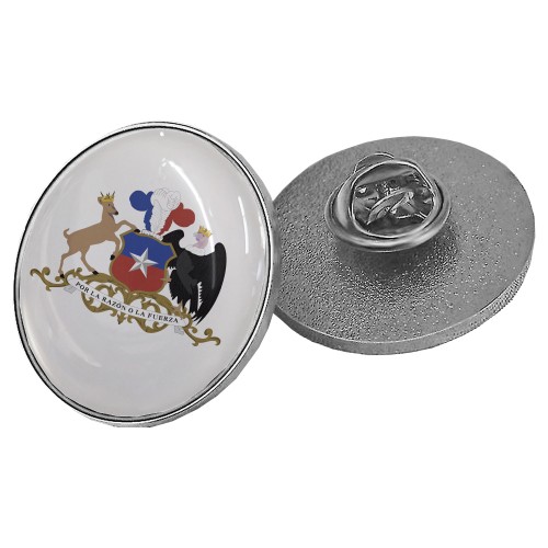 Piocha con Domo Broche Redondo 30mm PLATEADO (pins)