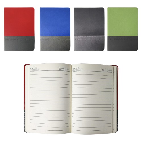 Cuaderno - Libreta Tapa Simil Cuero PU Bicolor N53