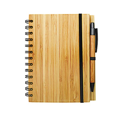 Cuaderno - Libreta Tapa Bamboo con Bolígrafo N30