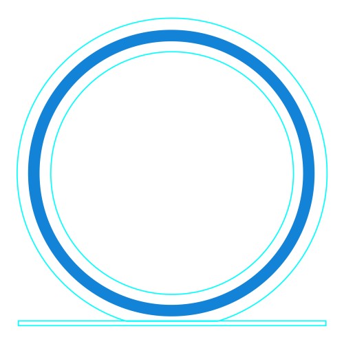 Galvano Cristal Circular 2366