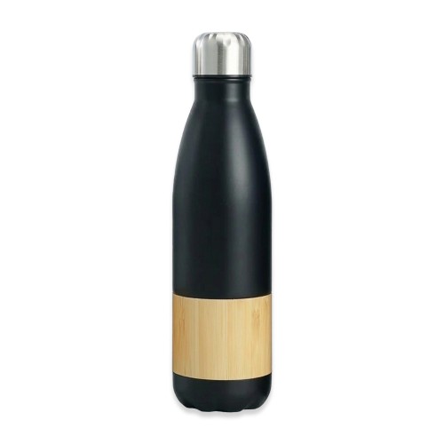 Botella Acero Inoxidable Térmica + Bamboo M201