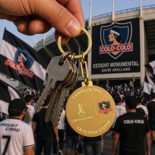 Llavero Metálico Colo Colo Libertadores