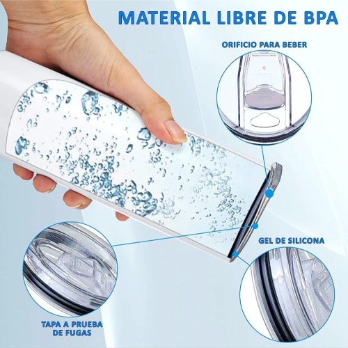 Mug Acero Inoxidable Sublimable Skinny M157