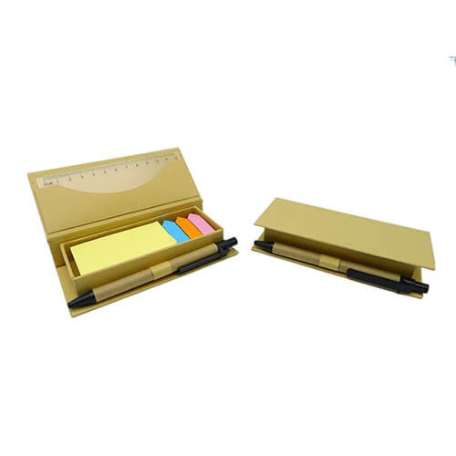 Memo set Tapa carton con Boligrafo N3