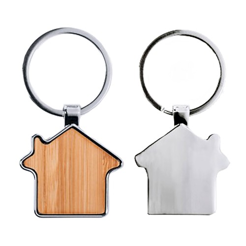 Llavero Madera Bamboo Casa K8