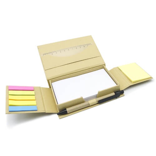 Memo set Tapa carton con Boligrafo N5