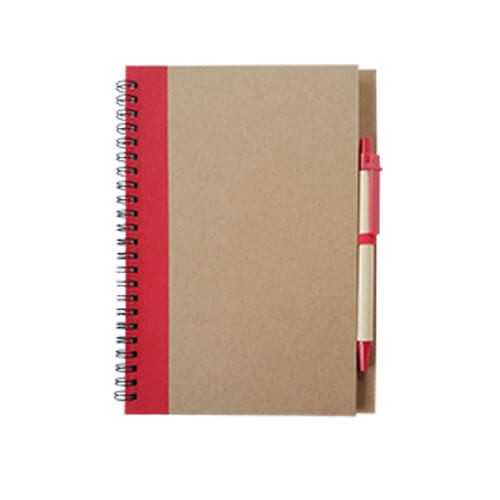 Cuaderno - Libreta Tapa Cartón con Bolígrafo N37
