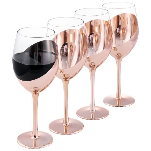 Set de Copas y Decantador para Vinos ENCOBRIZADO M88