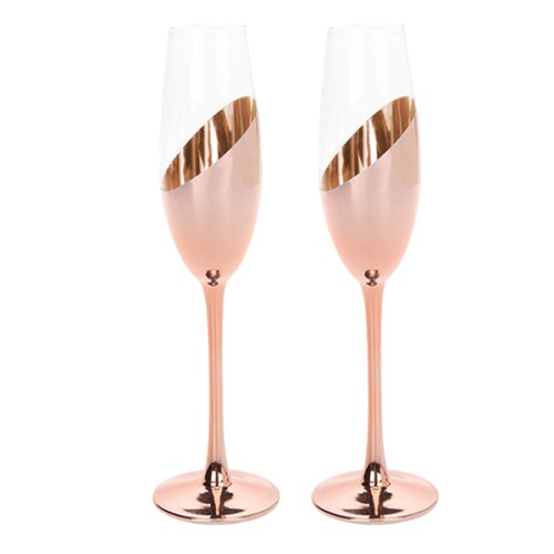 Set de 2 Copas Champagne ENCOBRIZADO M84