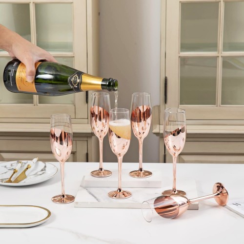 Set de 2 Copas Champagne ENCOBRIZADO M84