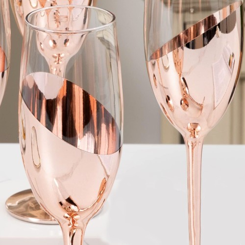Set de 2 Copas Champagne ENCOBRIZADO M84