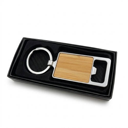 Llavero Madera Bamboo Destapador K123
