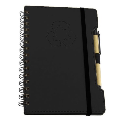 Cuaderno - Libreta Tapa Cartón Compost con Bolígrafo N38