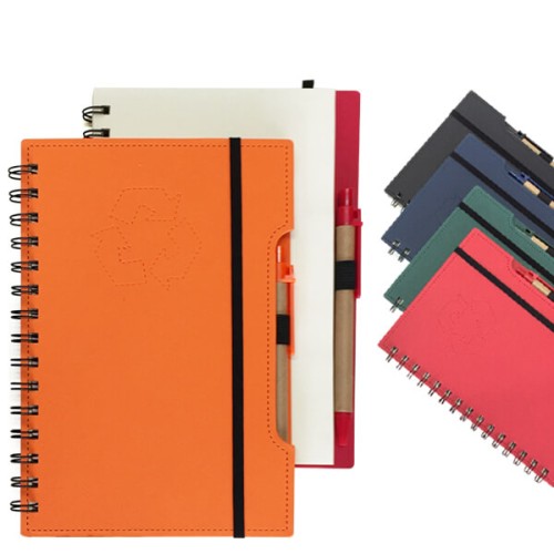 Cuaderno - Libreta Tapa Cartón Compost con Bolígrafo N38