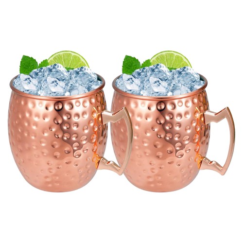 Set de 2 Mugs ENCOBRIZADO Martillados M76