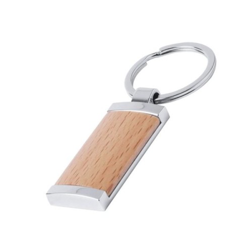 Llavero Metálico Madera K33