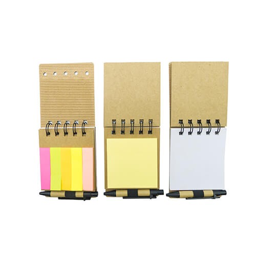 Memo set Tapa carton con Boligrafo N1