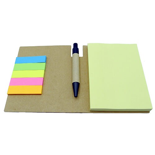 Memo set Tapa carton con Boligrafo N11