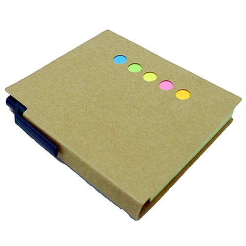 Memo set Tapa carton con Boligrafo N11