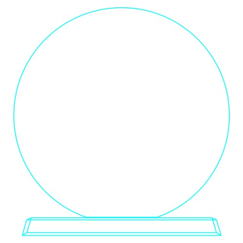 Galvano Cristal Circular CTA 00
