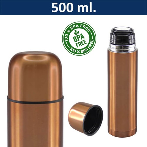 Botella TERMO Acero Inoxidable Térmica Pintado M61 ENCOBRIZADO
