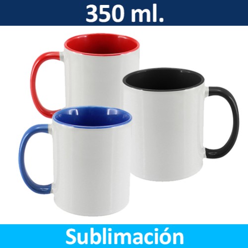 Mug Tazón ceramico Sublimación Bicolor 99333