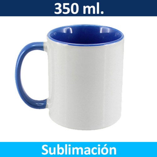 Mug Tazón ceramico Sublimación Bicolor 99333