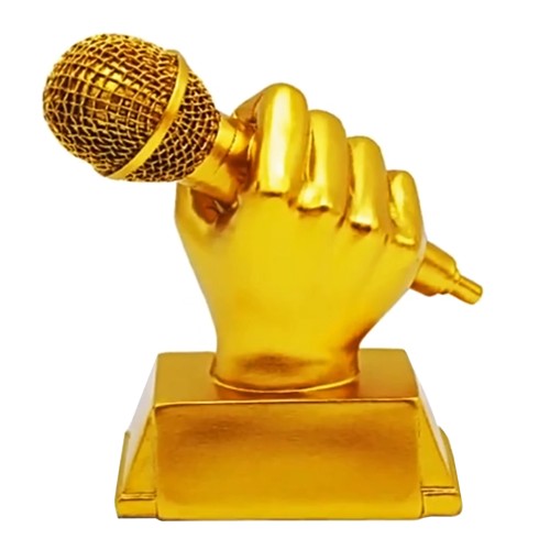 Trofeo Resina Microfono MIC40
