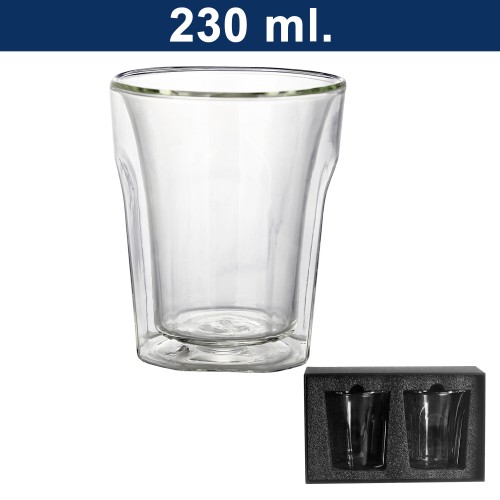 Vaso Vidrio Doble Pared SET M6