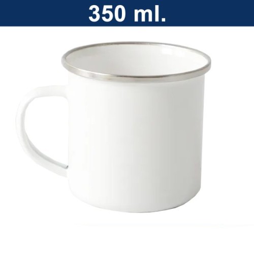 Mug Tazón Enlozado NO sublimable M81 BLANCO