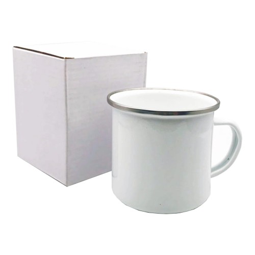 Mug Tazón Enlozado NO sublimable M81 BLANCO